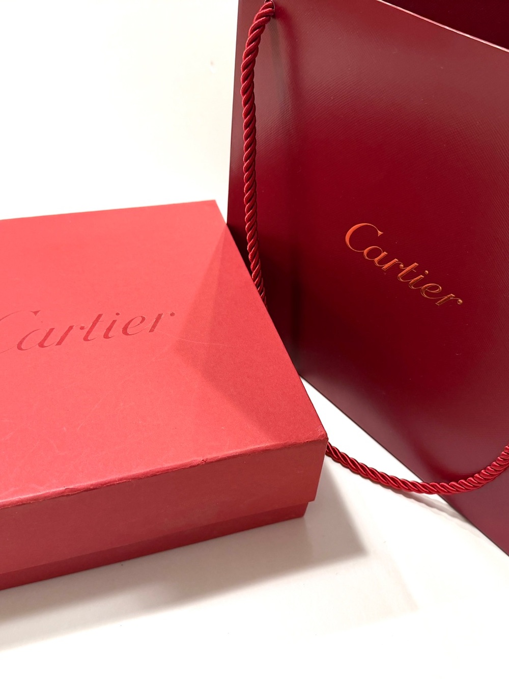 Cartier Red Box W Shopping Bag